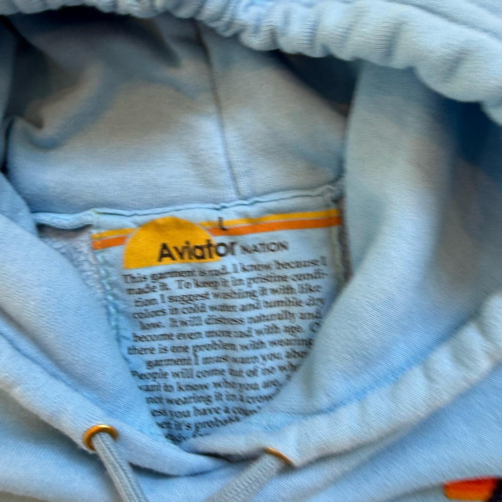 Aviator Nation Light Blue Hoodie - Picture 2 of 5